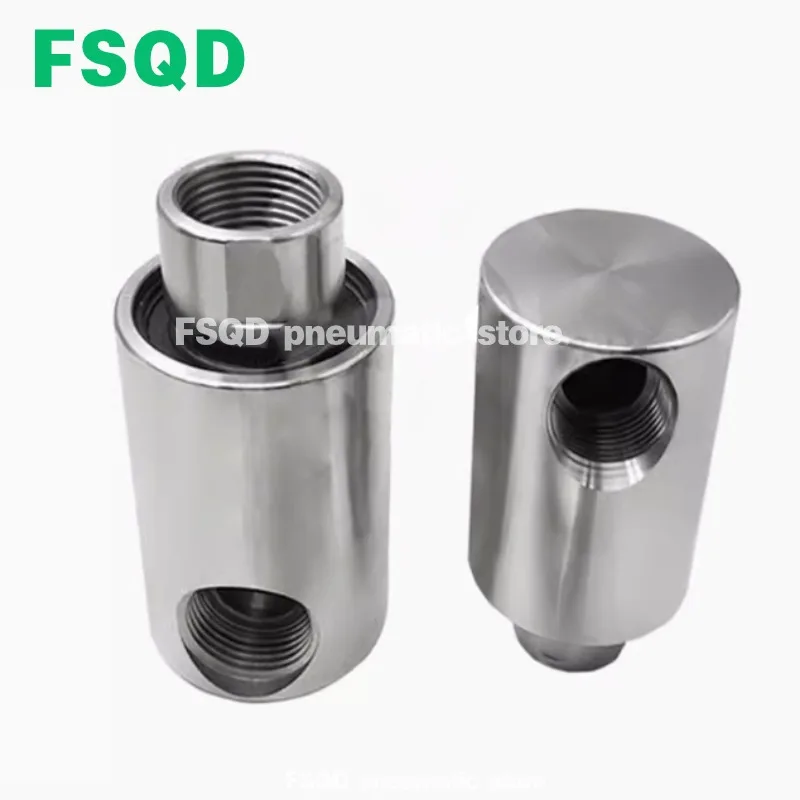 RTGY 고속 고압 304/316 스테인레스 스틸, 고온 나사, 360 도 범용 회전 조인트