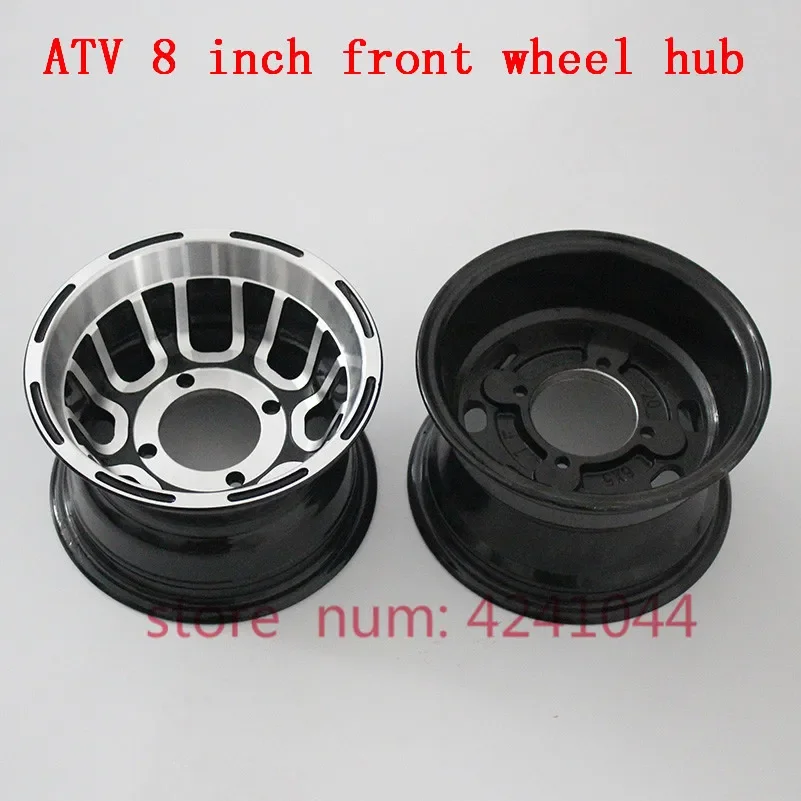 2PCS ATV accessories front rear wheel hub 8 inch go-kart off-road 4 aluminum rims for 21x7.00-8 20x9.50-8 19X7-8 tyre