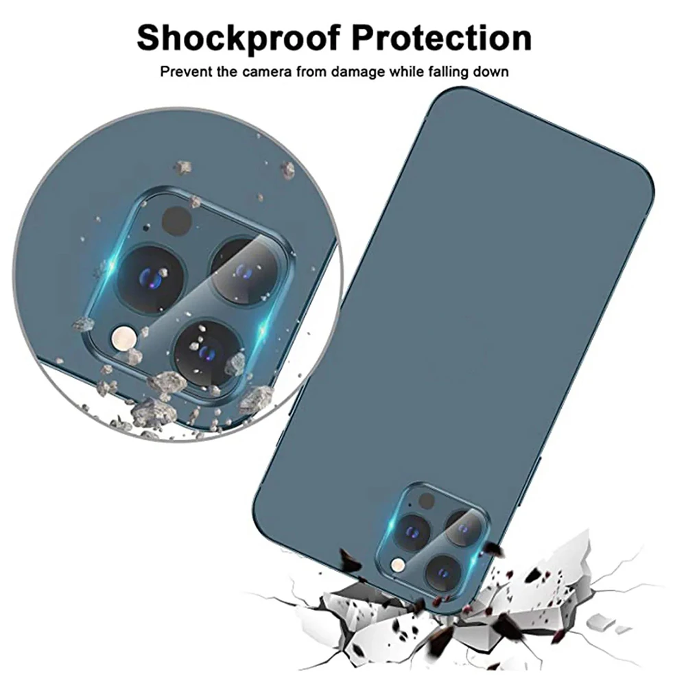 Premium Camera Lens Protector Glass - Full Cover Protective Film, 4-Pack