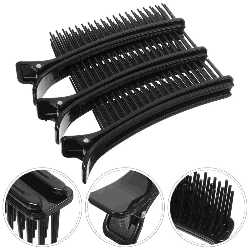 

3 Pcs Clips Hair Salon Bangs Hairpin Plastic Curlers Hairpins Rollers Professional