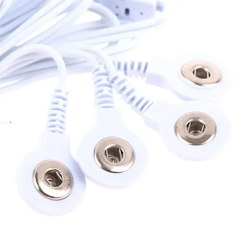 Durable Standard 2.5mm Connection To 2/4-Way Replacement Electrode Pads TENS Unit Lead Wires Cable for Tens EMS Massager Tools