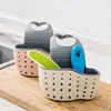 Home Storage Drain Basket Kitchen Sink Holder Adjustable Soap Sponge Shlf Hanging Drain Basket Bag Kitchen Accessories 3