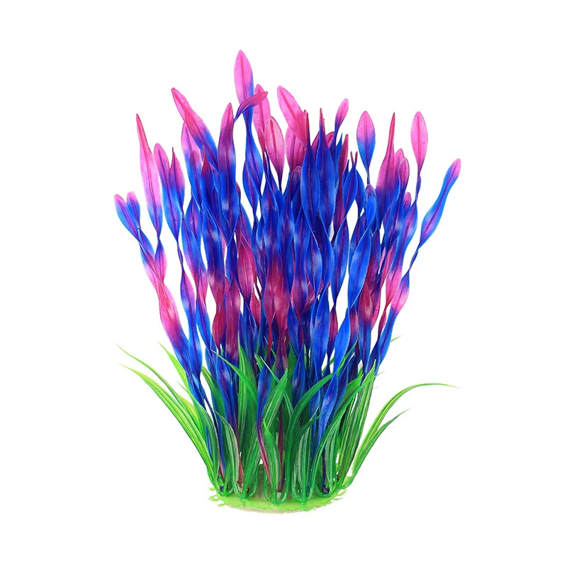 Artificial Underwater Plants Aquarium Fish Tank Seaweed Decoration Green Purple Water Grass Viewing for Fish Tank Decoration