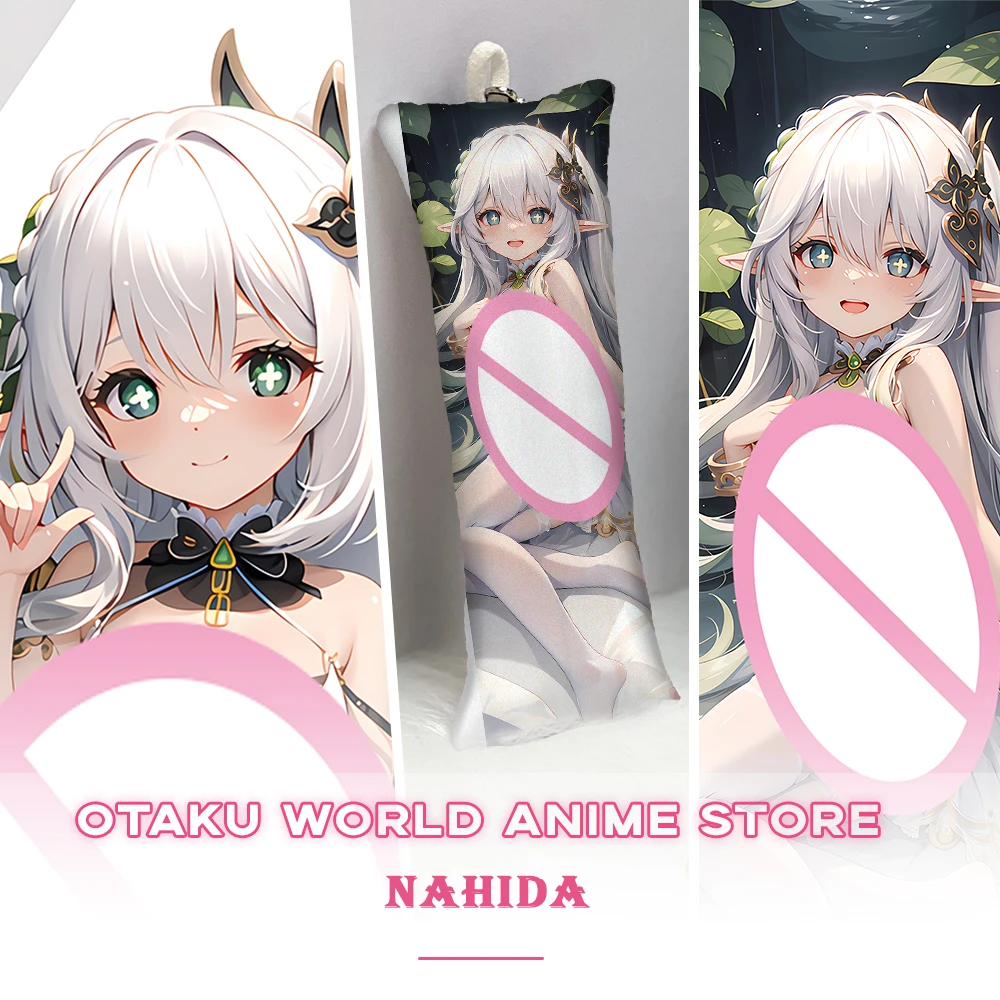 

Genshin Impact Nahida Dakimakura Anime Otaku 2-Side Printed Waifu Decor Hugging Body Pillow Case Cute Cushion Pillow Cover