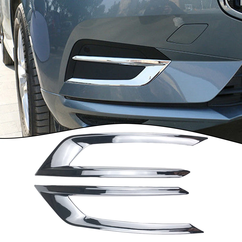 

1 Pair ABS Plastic Car Fog Lamp Frame Decoration For Volvo XC60 2018-2023 Chrome Front Fog Light Lamp Cover Trim Car Accessories