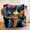 New Arrive! DC The Flash Blankets Sofa Bed Cover Four Season Soft Fluffy Quilt Blanket Flannel Throw Outdoor Leisure Office Nap 2