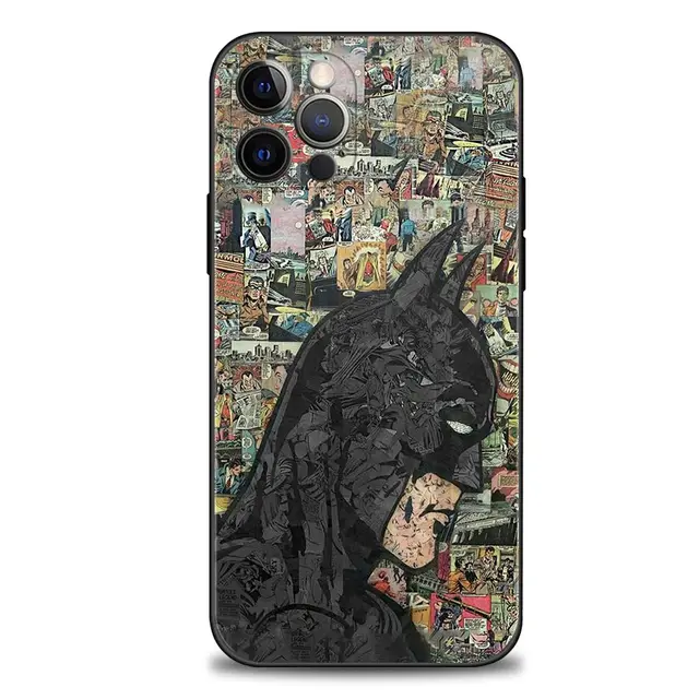 Phone Case for iPhone 13 12 11 Pro Max XR X XS 8 7 6 6S Plus 13mini 5 5S SE 12mini Cover Silicon Coque Batman Cartoon B12