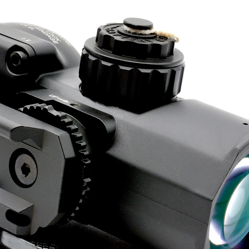 Tactical RifleScope DR 1-4x Fixed Dual Field of View Red Illumination Scope Sight With Full Markings For Airsoft and Hunting
