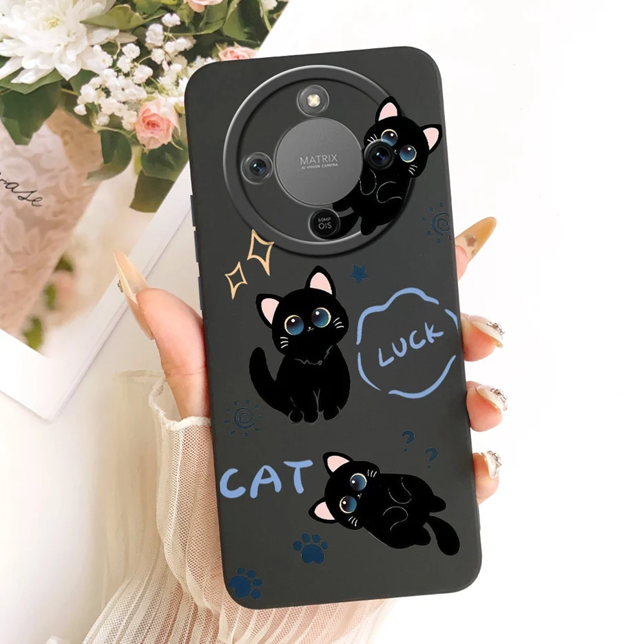 Cool Cat Painted Soft Silicone Case - Stylish Protection