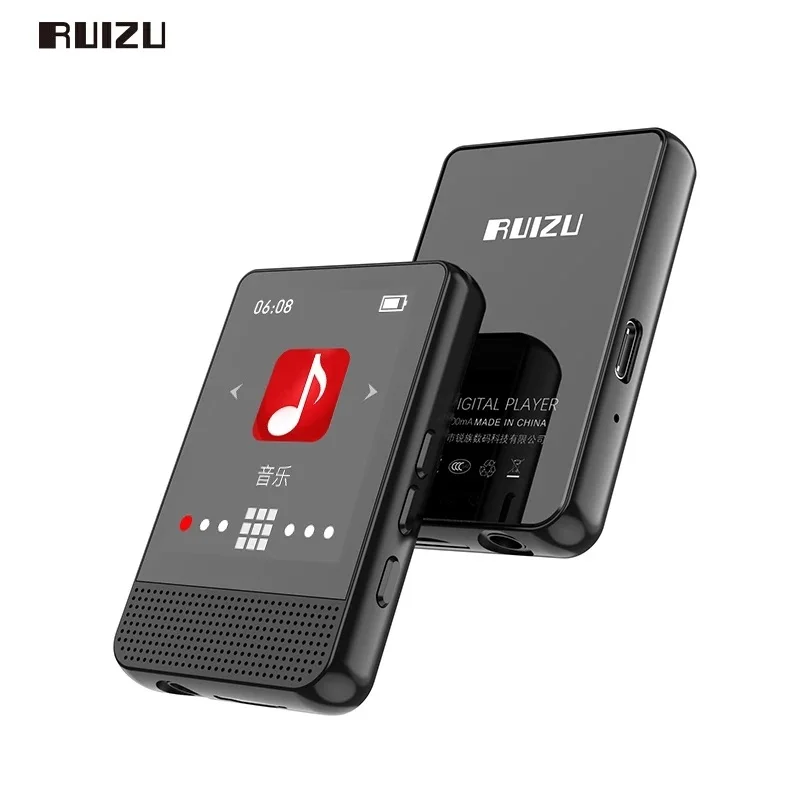 RUIZUM16MP3PlayerWithBluetoothSpeakerTouchScreen1632GBHiFiMetalMiniPortable