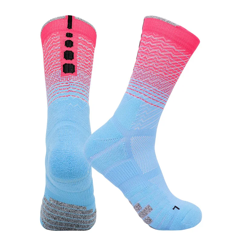 Professional cycling socks running sports socks,elite men's and women's towel bottom long medium sweat-absorbing basketballsocks