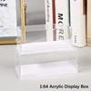 1:64 Scale Car Model Display Box Transparent Acrylic Dustproof Case Hard Cover Collectible Miniature Figure Toy Protection 3