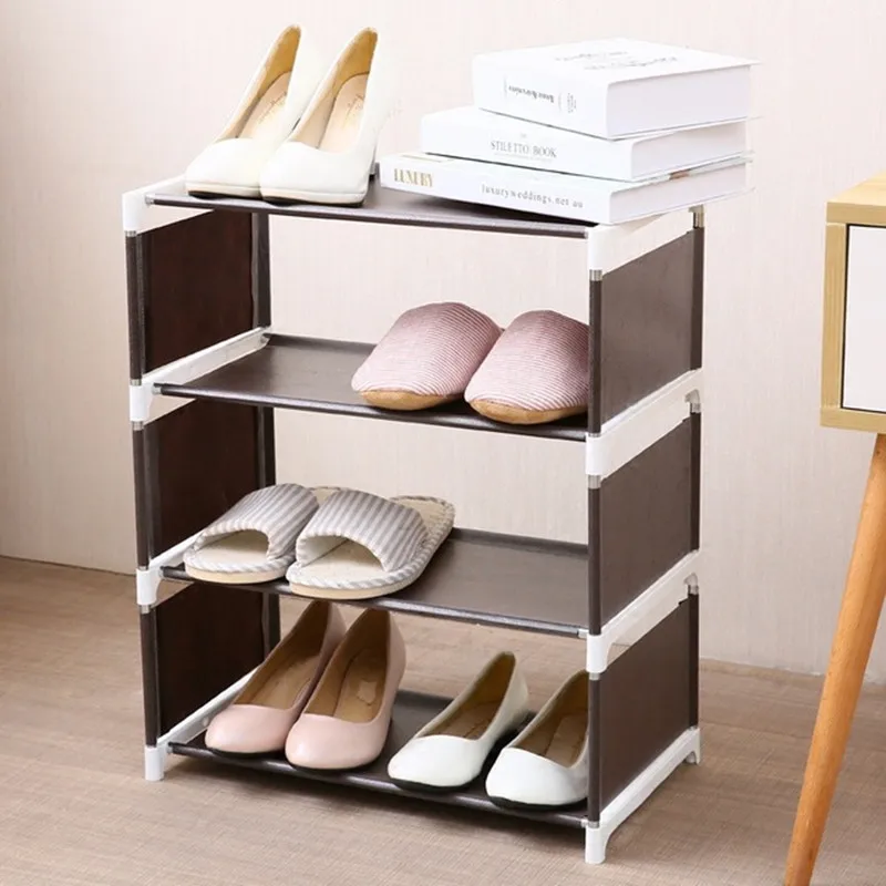 

Cabinet Nonwoven Shelf 3/4Tier Shoe Tower Shoes Rack Organizer Storage Organizador De Zapatos Shoe Holder