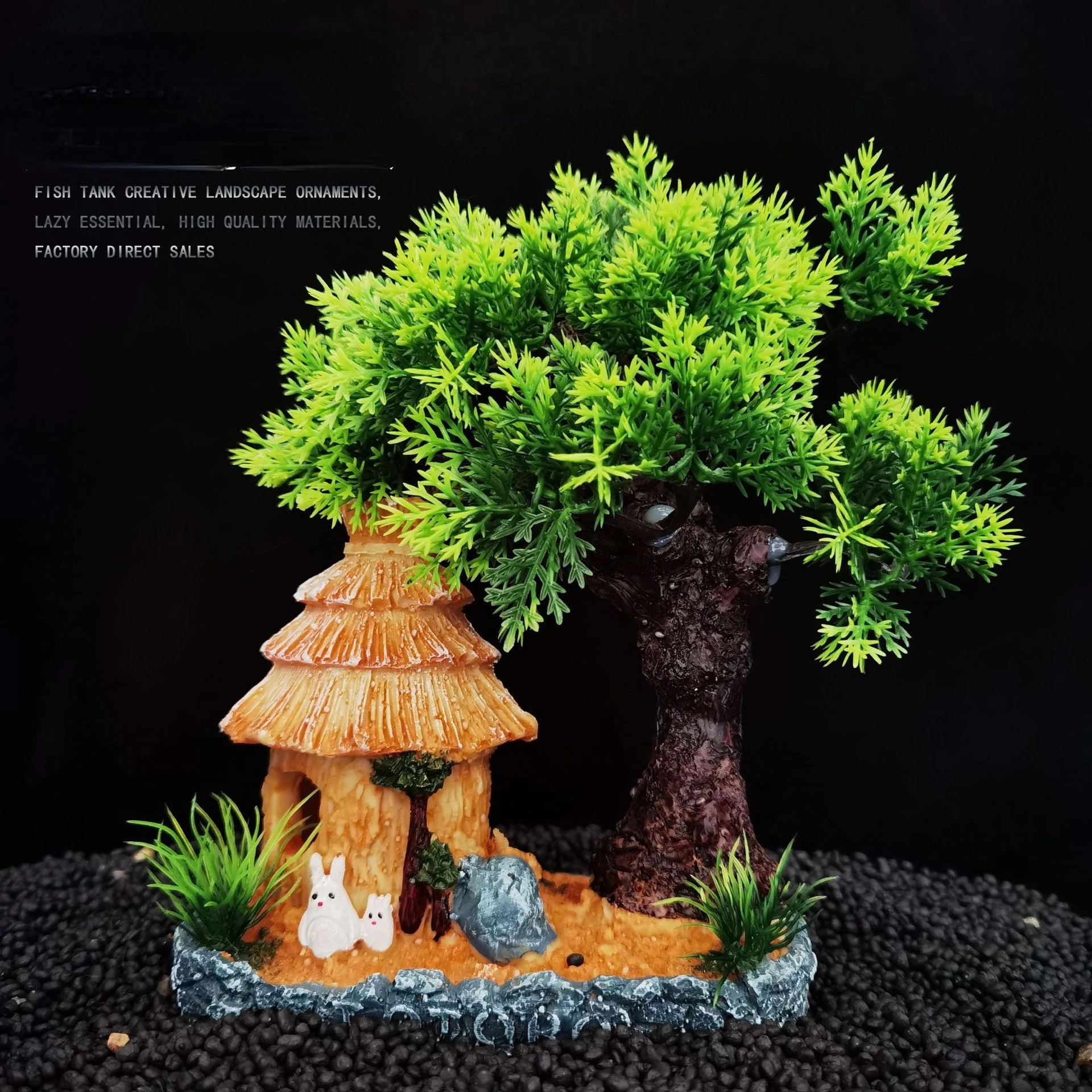 

Aquarium Landscaping Simulation Rockery decor Artificial Resin Rockery Aquarium Stone Moss fish tank architecture suppies