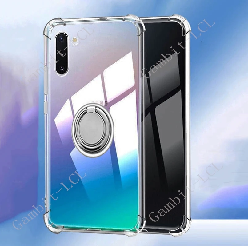 Universal Shockproof Phone Case with Back Ring Holder and Soft Cover