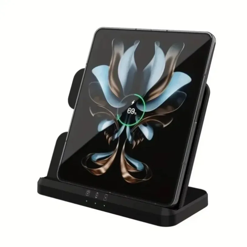 3 In 1 Wireless Charger Stand For Samsung S25-S21 Z Fold 5 4 3 S24 S23 Galaxy Watch 2-7 Active 2 Earbuds Pro Fast Charging Dock