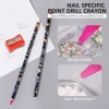 Nail Art Dotting Wax Pencil Set with Pencil Sharpener Stick Rhinestone Crystal Picker Professional Manicure Accessories Supplies 1