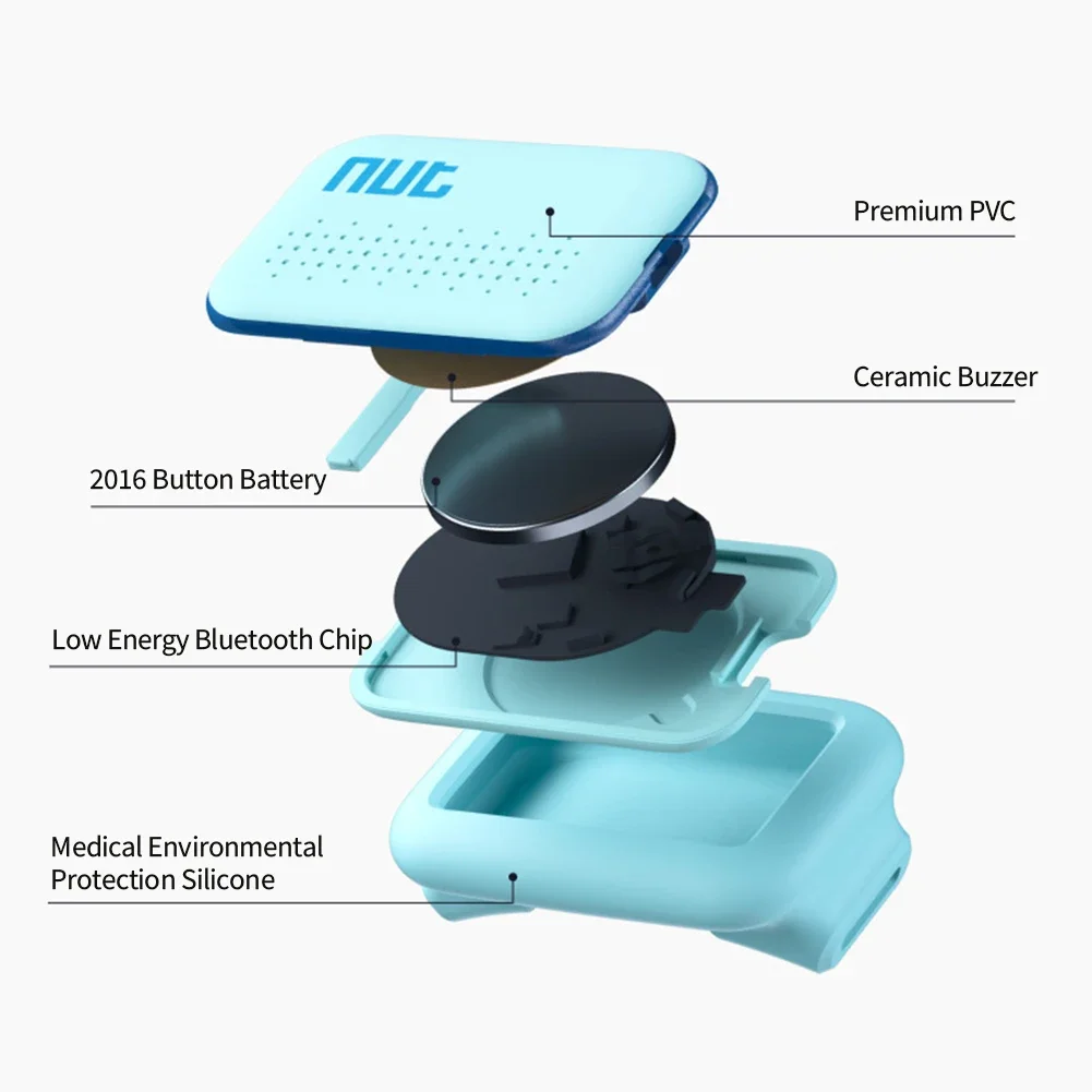 Smart Bluetooth Tracker Waterproof Pet Bluetooth Locator Anti-lost Collar Dog Cat Smart Positioning Tracker Lightweight Tracking Locator Pet Tracker