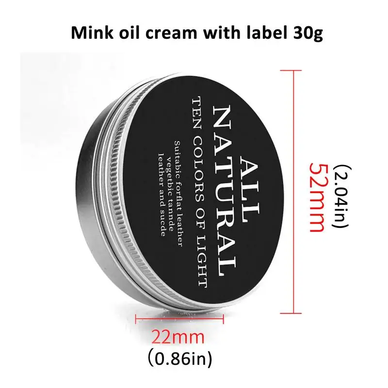 Leather Maintenance Oil Mink Oil Cream Leather Care Cream Practical Repair Maintenance For Shoes Bags leather repair gel leather repair kit leather cleaner shoe cleaning cream