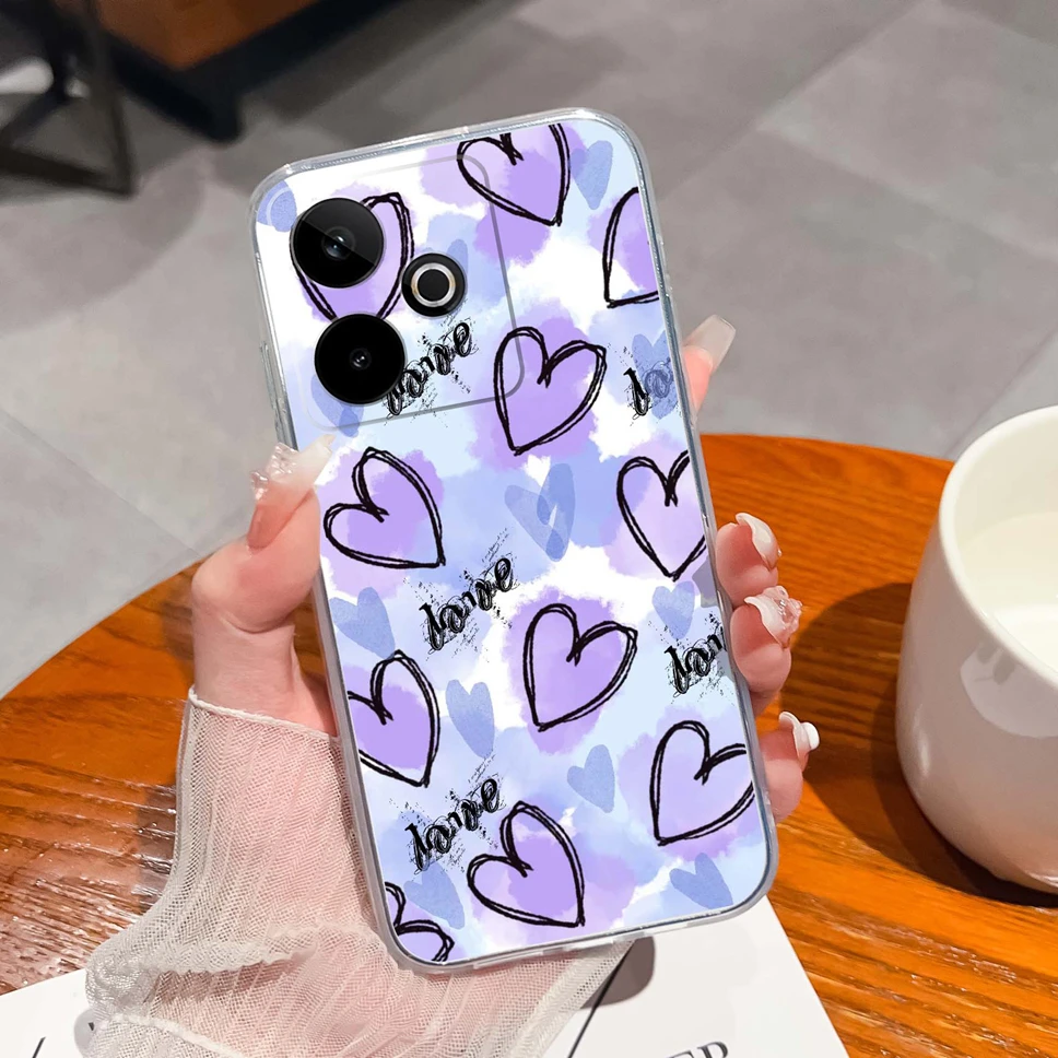 Lovely Cartoon Animals Soft Clear TPU Silicone Protective Phone Case Cover
