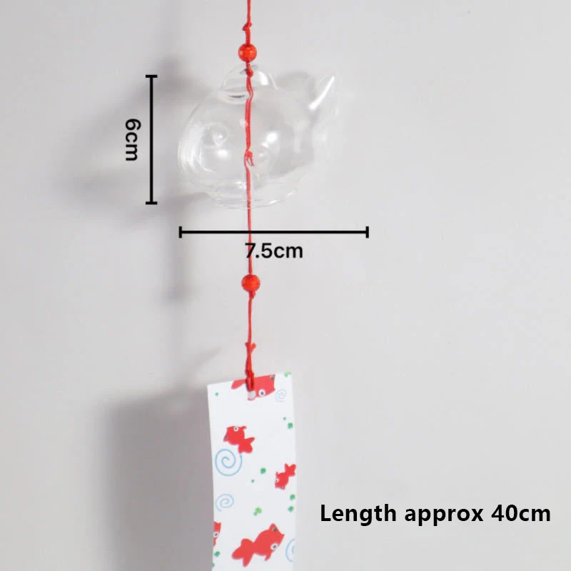 Chimes Glass S Style Goldfish Garden Hanging Outdoor Decor Pendant Furin Decorative Fish Ornament wind chimes wind chime glass pendant ornament