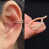 1Piece Helix Cartilage Conch Fake Without Hole Piercing Ear Cuffs Earcuff Wrap Rock Earring Non Piercing Women Clip Adjustable 5