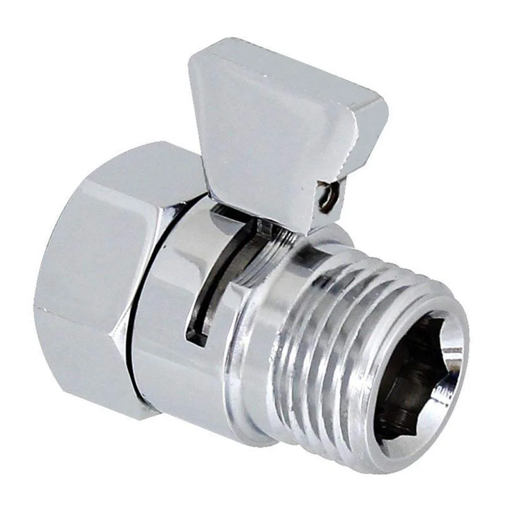 Shower stop valve Switch connector Spray gun pause water connector Quick-open adapter valve Flow regulator Internal and external