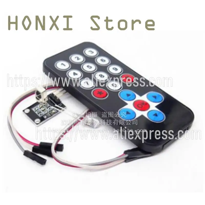

1PCS Suite HX1838 infrared wireless remote control remote control module (+ remote control receiving plate)