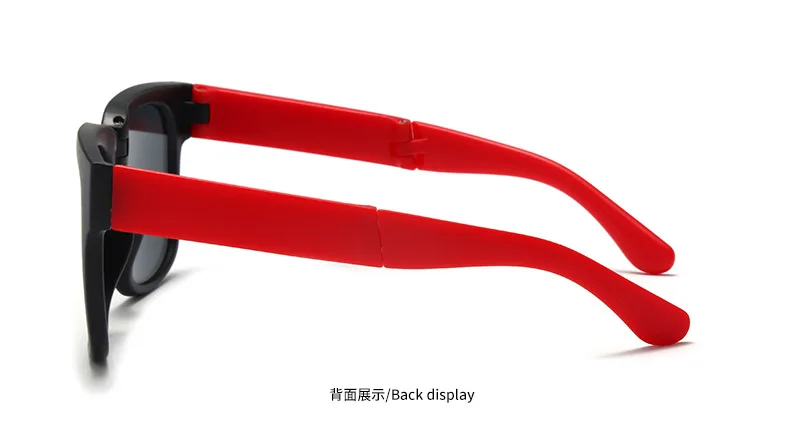 Kids Sunglasses for Boy Girl Folding Sunglasses Brand Design Square Glasses Children Eyewear Sun Shades Outdoor_voghion.com