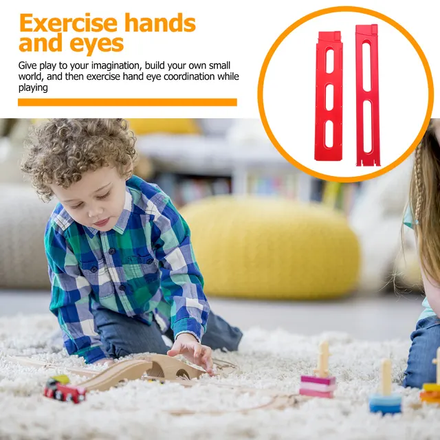 Plastic Domino Train Accessories Kids Toys Bright Color Safe Material Early Education Intellectual Development Smooth Surface No 1