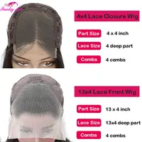 Perruque Bob Lace Front Wig naturelle brésilienne naturelle, cheveux courts, blond 613, Lace Closure transparente, densité 150%, bon marché, pour femmes 6