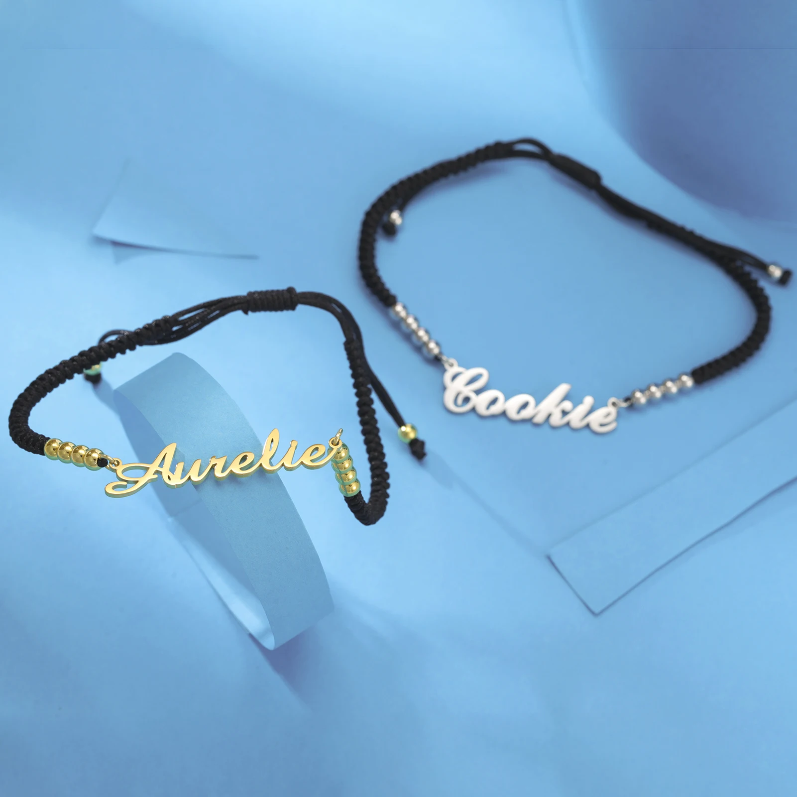 COOLTIME Personalisiertes Namensarmband für Damen, Edelstahl, modisch, personalisiertes Namensarmband, Schmuck, Geschenk, Neu – Detail 7