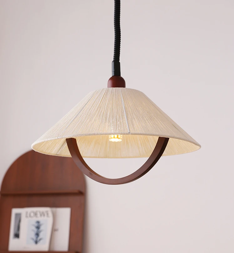 

Retro chandelier restaurant with adjustable ceiling, Nordic homestay hotel decoration, bedroom lighting