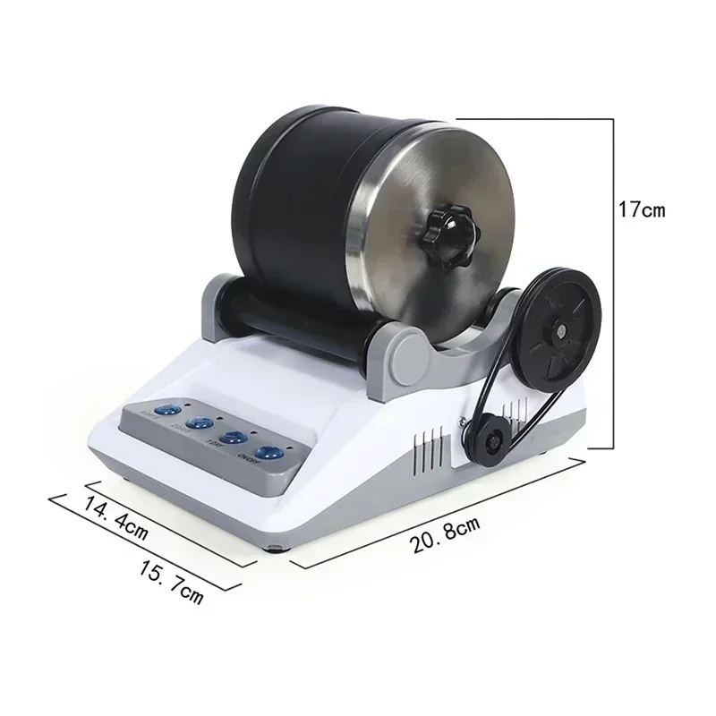 Rock Tumbler Kit DIY Electric Rock Tumbler Toy with Rough Gemstones Polishing Grits for Adult Kids Polishing Machine 220V 110V 4