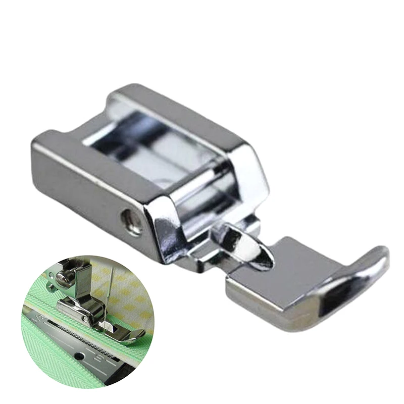 Zipper Sewing Machine Presser Foot Left Right Narrow Foot Compatible With Low Shank Snap On Singer Brother Sewing Accessories 2