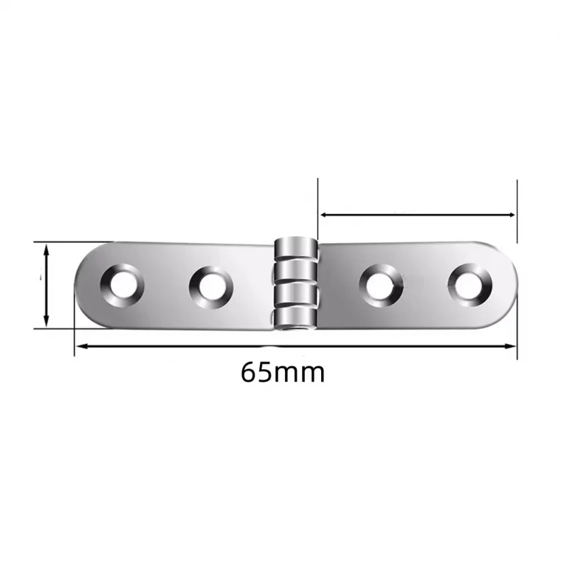 Foldable 180-Degree Flip Top Hinge Set for Furniture and Cabinetry