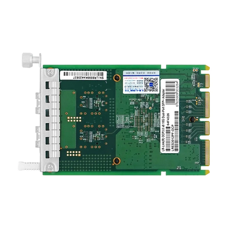 LR-LINK 3012PF 10Gb 네트워크 카드 NIC 인텔 칩 82599ES 듀얼 포트 메자닌 SFP + 이더넷 어댑터