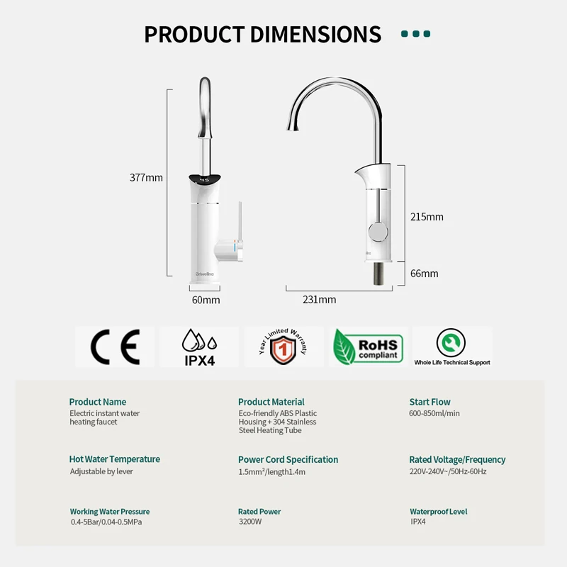 briwellna aquecedor de agua eletrico 220v instantanea 05
