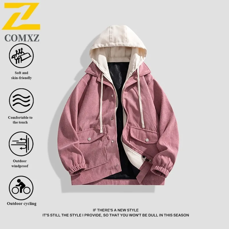 Men's American Workwear Hybrid Jacket Clamp two pieces Waterproof Windproof Outdoor Sport Coat Vintage Utility Winter Outerwear