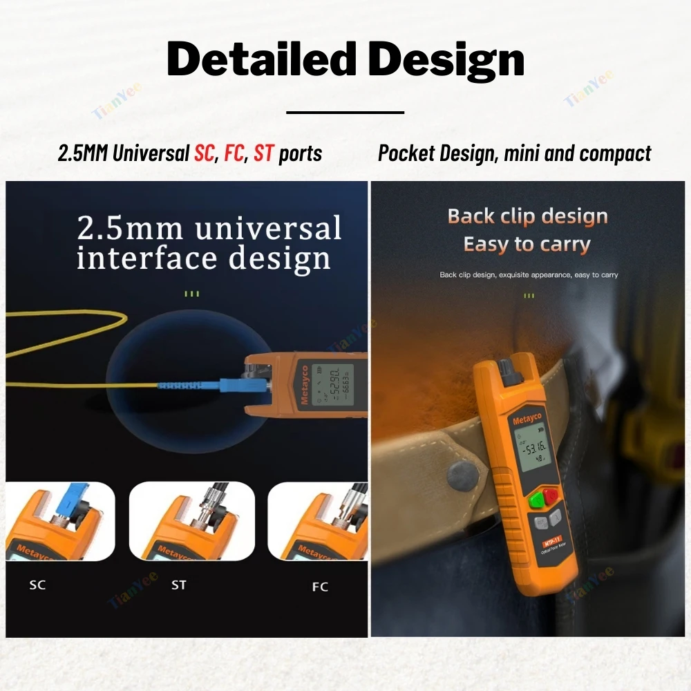 Enhanced Fiber Optic Tool Kit with Power Meter and Visual Fault Locator