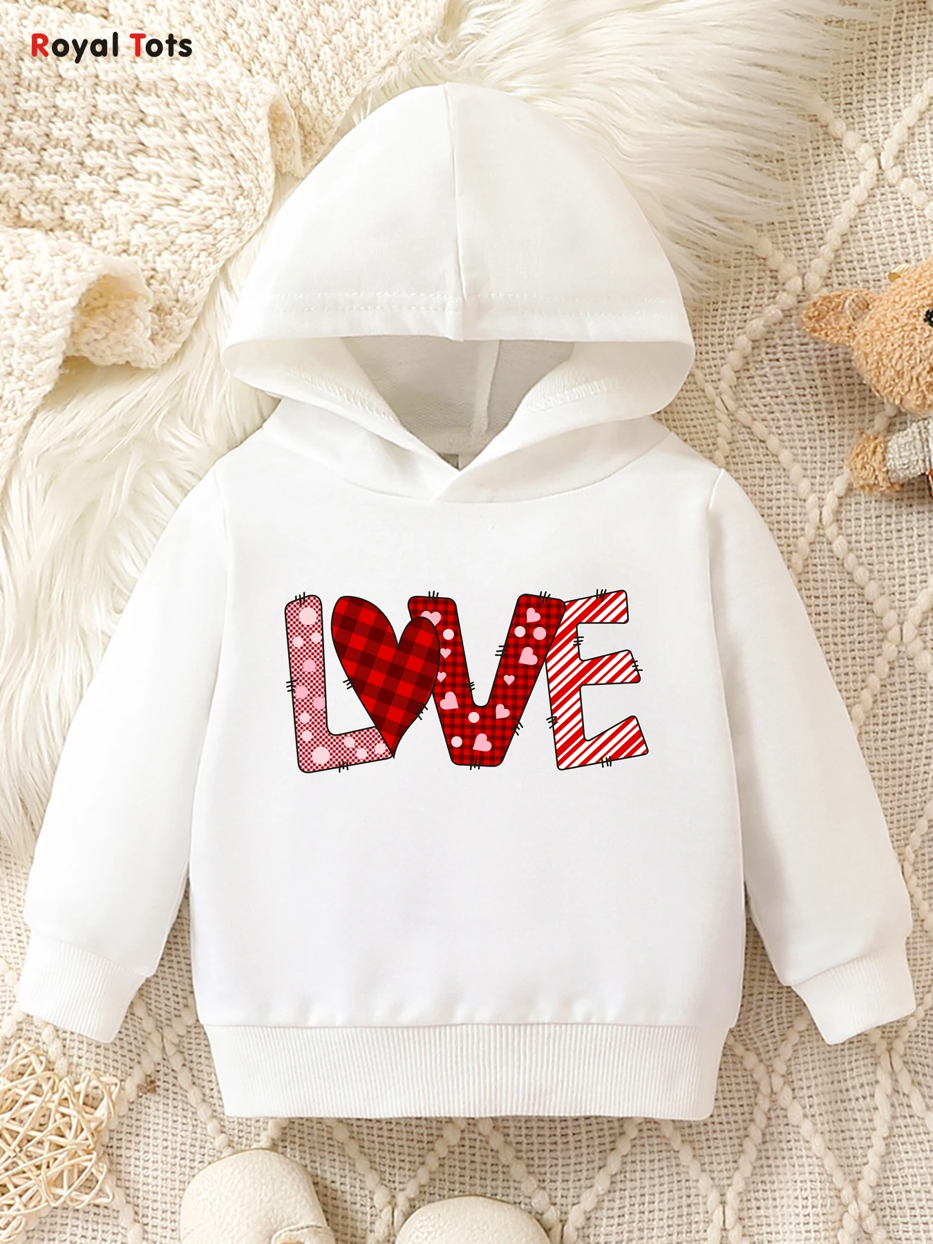 Baby Girl Round Neck Long Sleeved Hoodie Suitable For Ages 1-2 girl sweatshirt kids sweatshirt