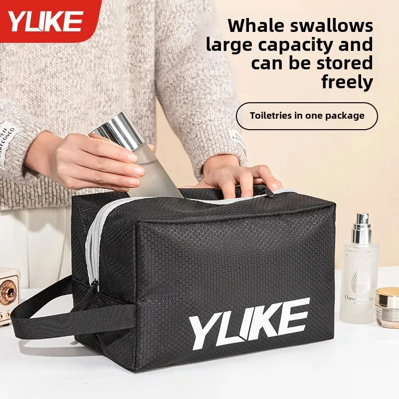 Waterproof Portable Men's Sports Fitness Large Capacity Wash Bag Beach Equipment Durable PVC Material Travel Storage Bag