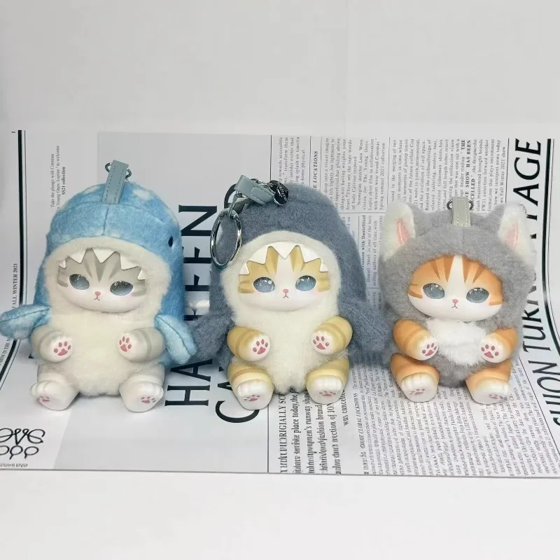 Cute Cat Doll Plush Keychain, Animal Dress Modeling, Vinyl Doll,bag Decoration Pendant,Surprise Blind Box,ideal Toy Gift Pendant
