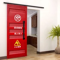 Metal Sliding Door Custom Size And Logo Metal Barn Door For Kitchen And Washroom Moq 1 Set 7feet *2.5 Feet 1