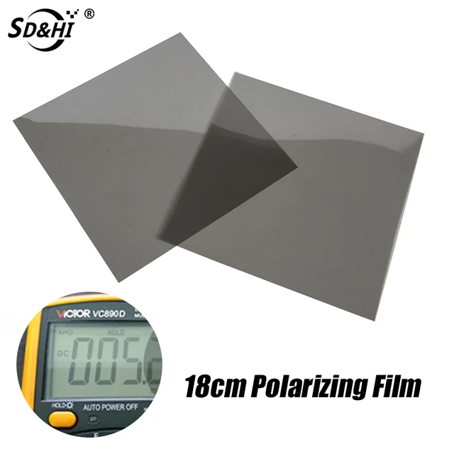1pc 18cm Polarizing Film Polarizer Watch Multimeter Calculator LCD