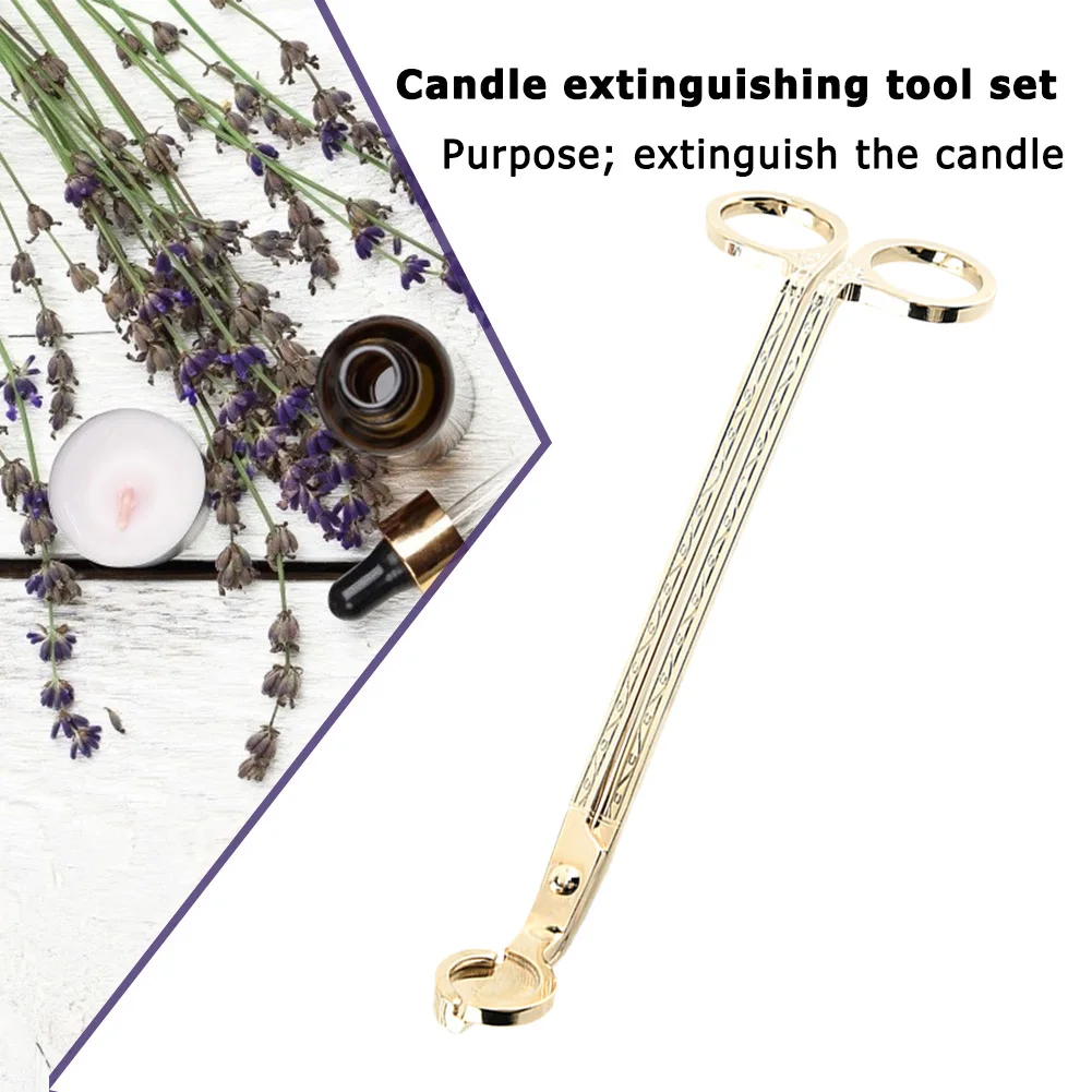 Candle Wick Trimmer Oil Lamp Trim Scissor Cutter Snuffer Tool Hook Clipper