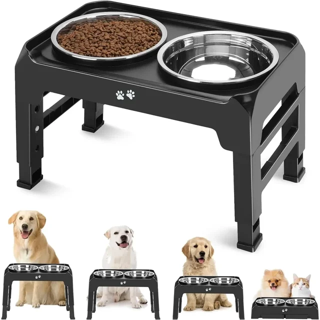Elevated Non-Slip Dog Bowl Feeder 1