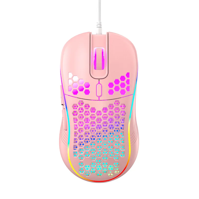 computer mouse gaming 2022 Gaming Mouse USB Wired Mice RGB Backlight 6 Keys Mouse For PC Gaming Mouse Laptop Computer Game Mouse Hollow Mice&Keyboards pink gaming mouse Mice