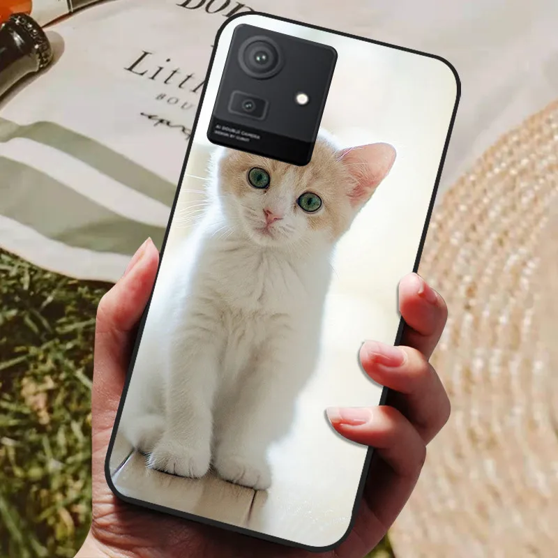 Stylish Cool Painted Black Silicone TPU Soft Phone Shell - Protective Case Cover