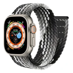 Braided Solo Loop Watch Band Strap in Premium Design - L size (SummerB)